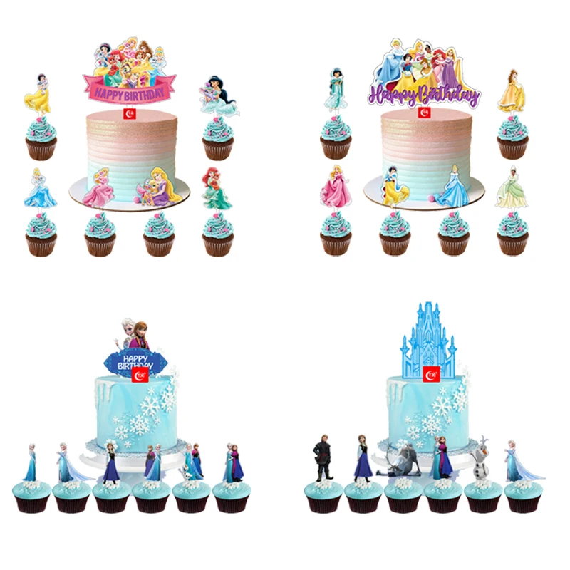 7 шт. украшения для торта Холодное сердце | Дом и сад