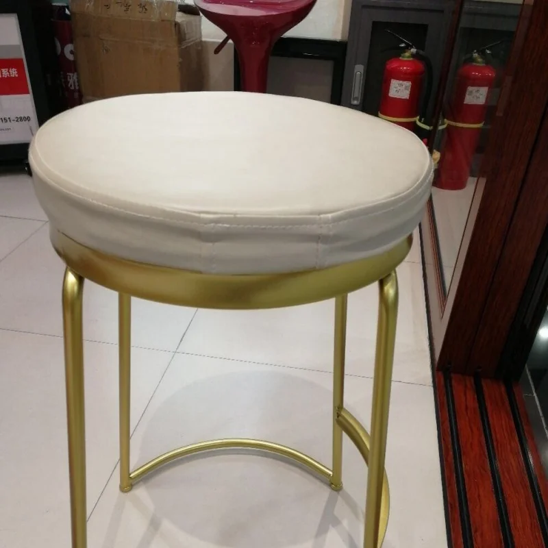 Скандинавский барный стул кованый железный модный кофейный золотой высокий