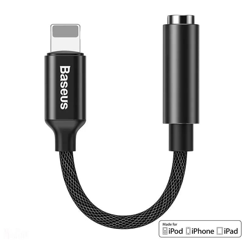 Оригинальный адаптер для наушников Apple Lightning/3 5 мм iPhone 12 11 xs xr 8 7 6s plus аудио