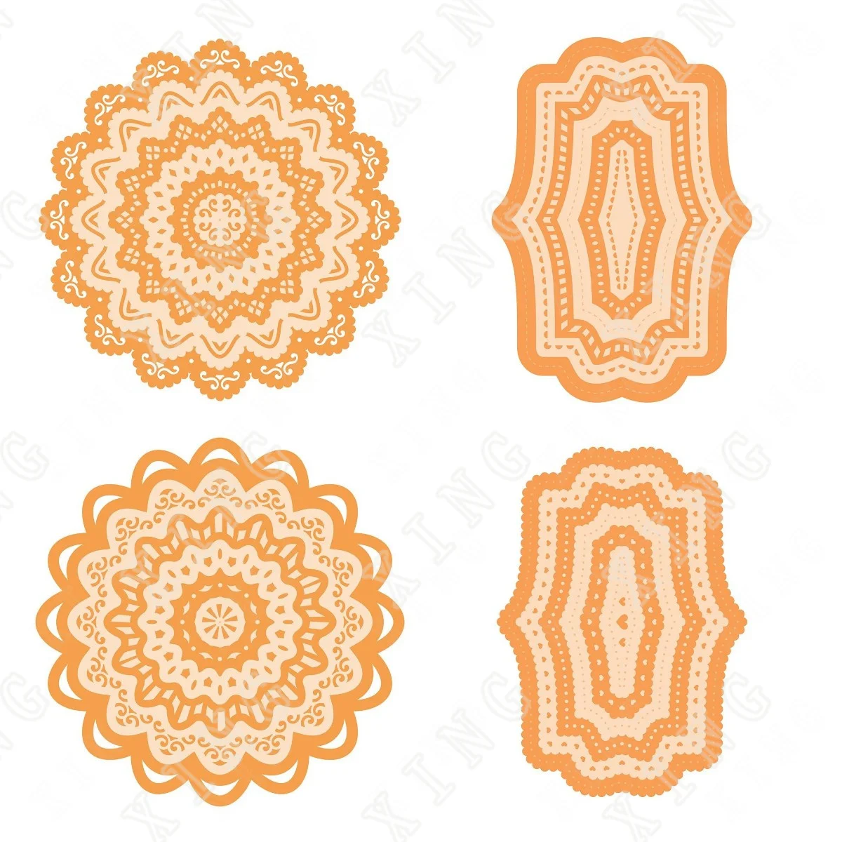 

New Circular Scalloped Flower Heart Frame Metal Cutting Dies Diy Scrapbooking Photo Album Decorative Embossing Papercard Crafts