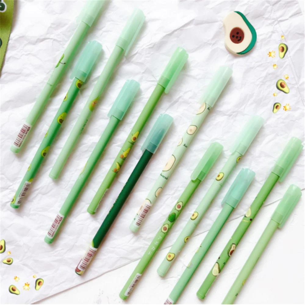 Гелевая ручка кавайные ручки с фруктовым узором 0 5 мм 2 шт.| |