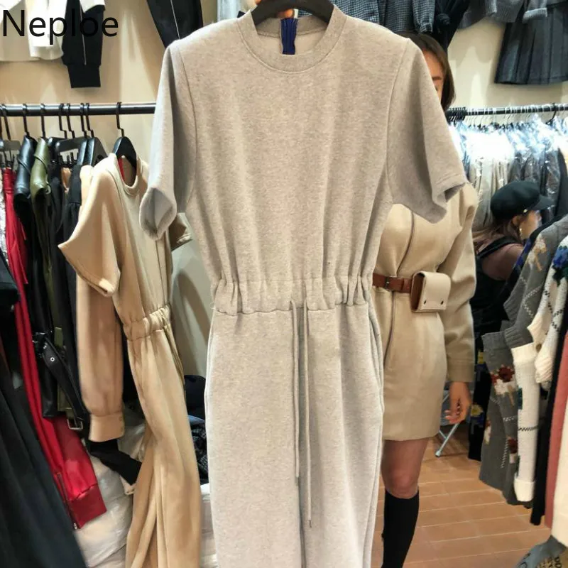 Neploe Комбинезоны для женщин Весна 2021 с круглым вырезом коротким рукавом женские