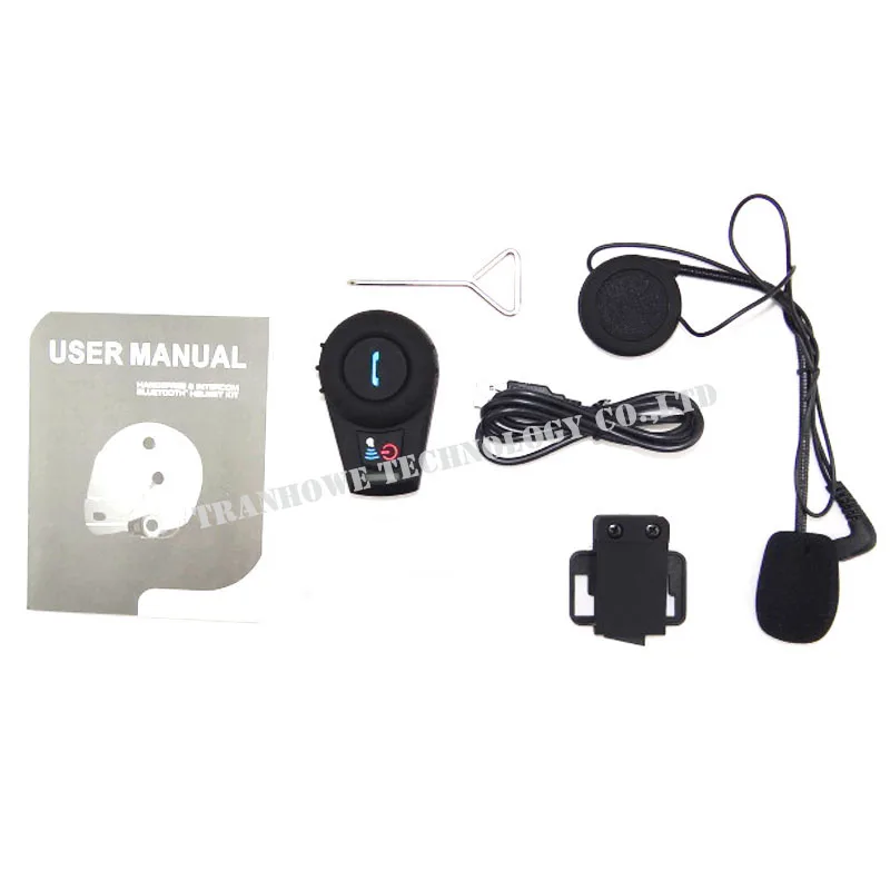 Гарнитура для мотоциклетного шлема FreedConn FDCVB Bluetooth 500 м 2 комплекта|Наушники