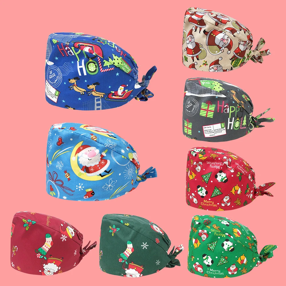 Рождественские шапки с эффектом потертости Рождественская Рабочая шапка для