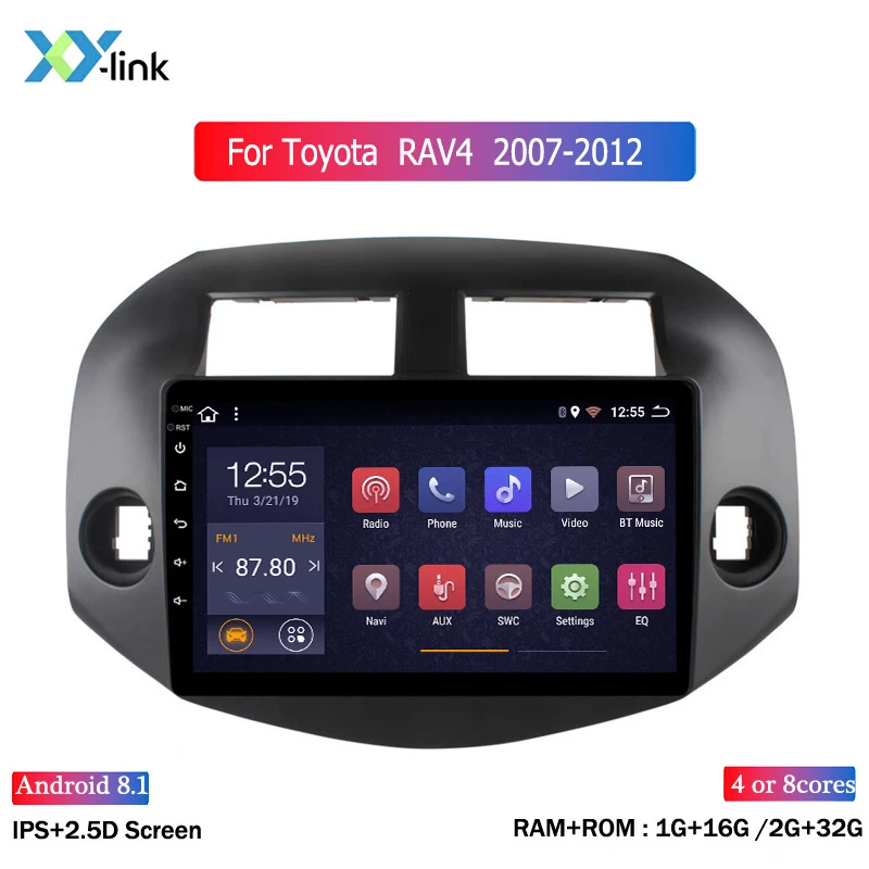 Автомобильный мультимедийный видео плеер Android GPS навигационная система для Toyota