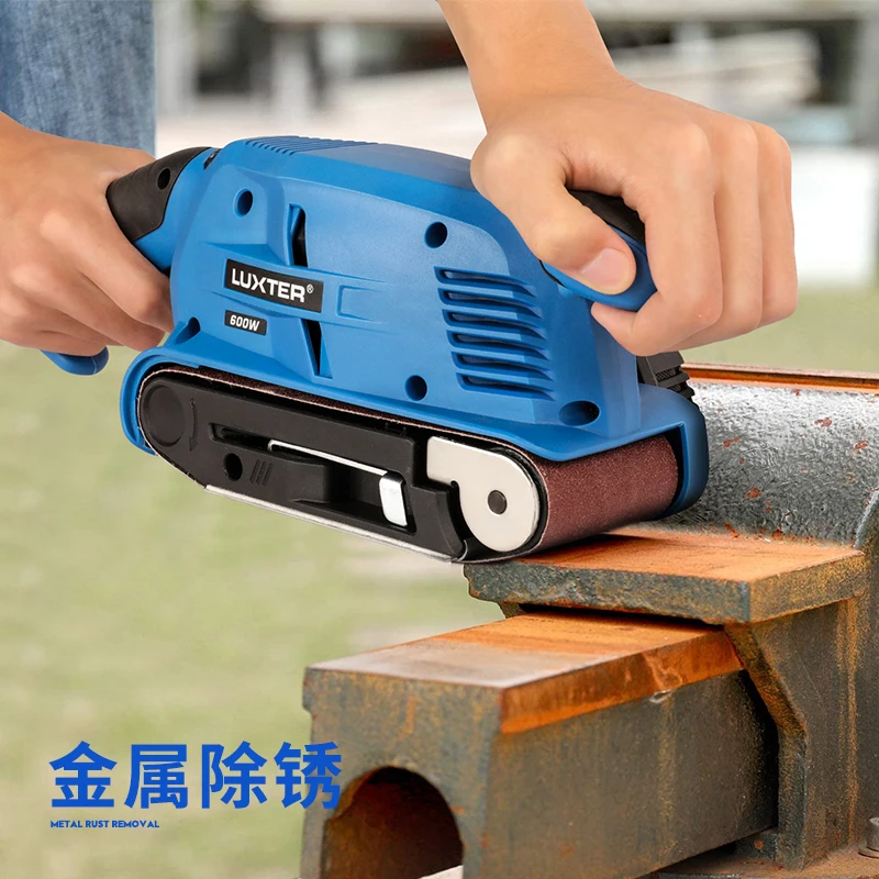 

Portable sanding belt machine tank surface sanding machine small polishing machine woodworking household sandpaper machine