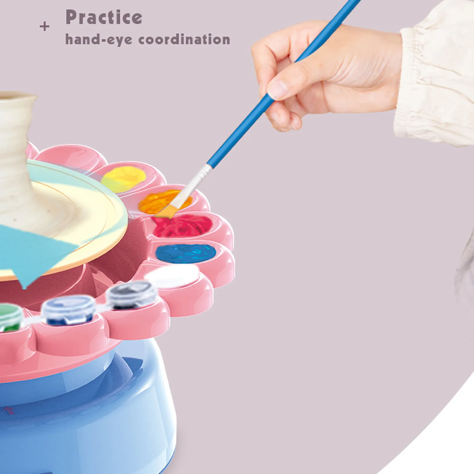 

Electric Pottery Wheel Craft Paint Palette Set Art Craft Kit Arts and Crafts Kids Toys Pottery Forming Machine Educational Toy