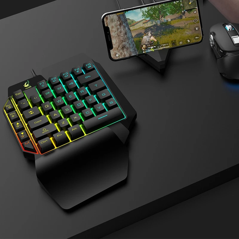 3 в 1 Bluetooth игровая клавиатура Мышь комбо-конвертер двойной наушников адаптер