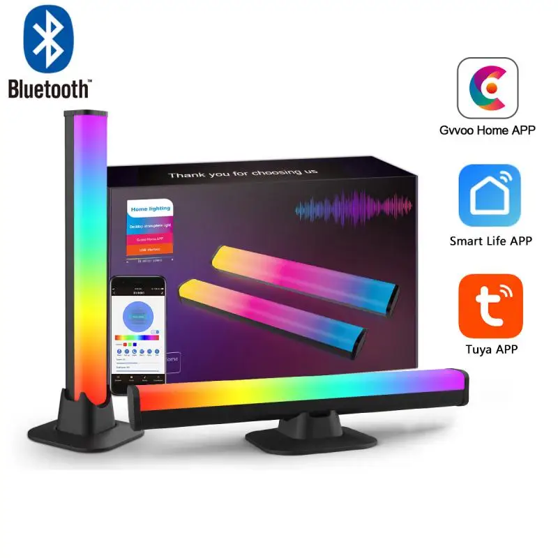 

Светодиодная лента с управлением звуком, лампа с RGB подсветильник кой для умного дома