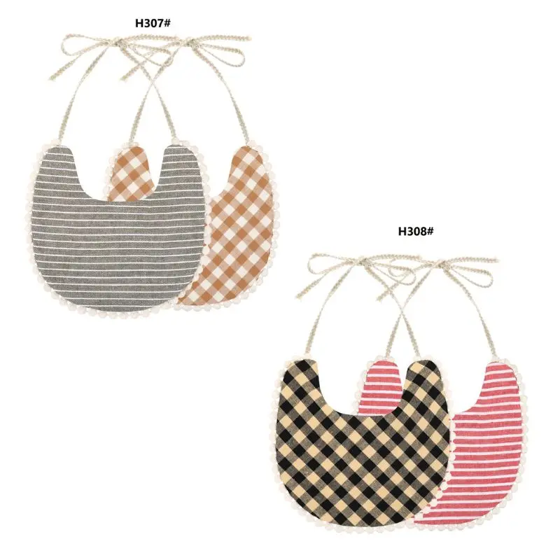 

Слюнявчики для кормления младенцев, Слюнявчики из хлопка и льна с кисточками, 2020