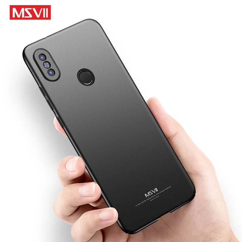 MSVII Чехлы для Xiaomi Redmi Note 5 Pro Чехол кольцо тонкий матовый металлический