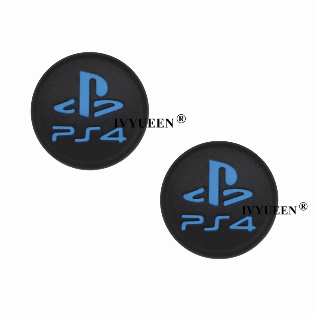 IVYUEEN 2 шт. силиконовый джойстик с принтом кошки/черепа, джойстик для Dualshock 4 PS4 Pro Slim, контроллер для XBox One X S