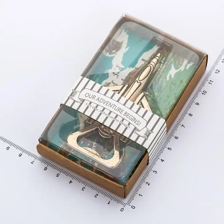 Позвольте приключению начать самолет открывалка для бутылок сувенир открывалки