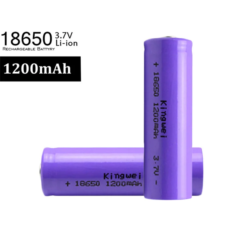

LI-ION 2022 100% New 18650 1200mAh Rechargeable Battery 18650 3.7V Discharge Max Power Batteries