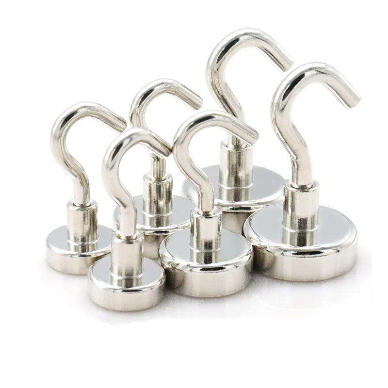 

5Pcs Strong Magnetic Hooks Heavy Duty Wall Hooks Hanger Key Coat Cup Hanging Hanger for Home Kitchen Storage Organization