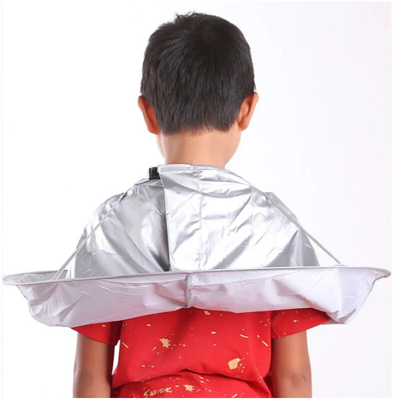 

Family Barbers Cape Cloak Salon Hair Cutting Trimming Cover Umbrella Folding Haircut Tool JAN88