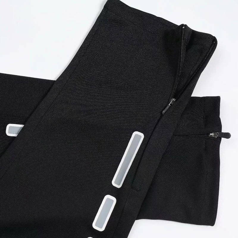 

Men Sport Running Pants Zipper Pockets Athletic Soccer pant Training sport Pants Elasticity Legging jogging Gym long Trousers