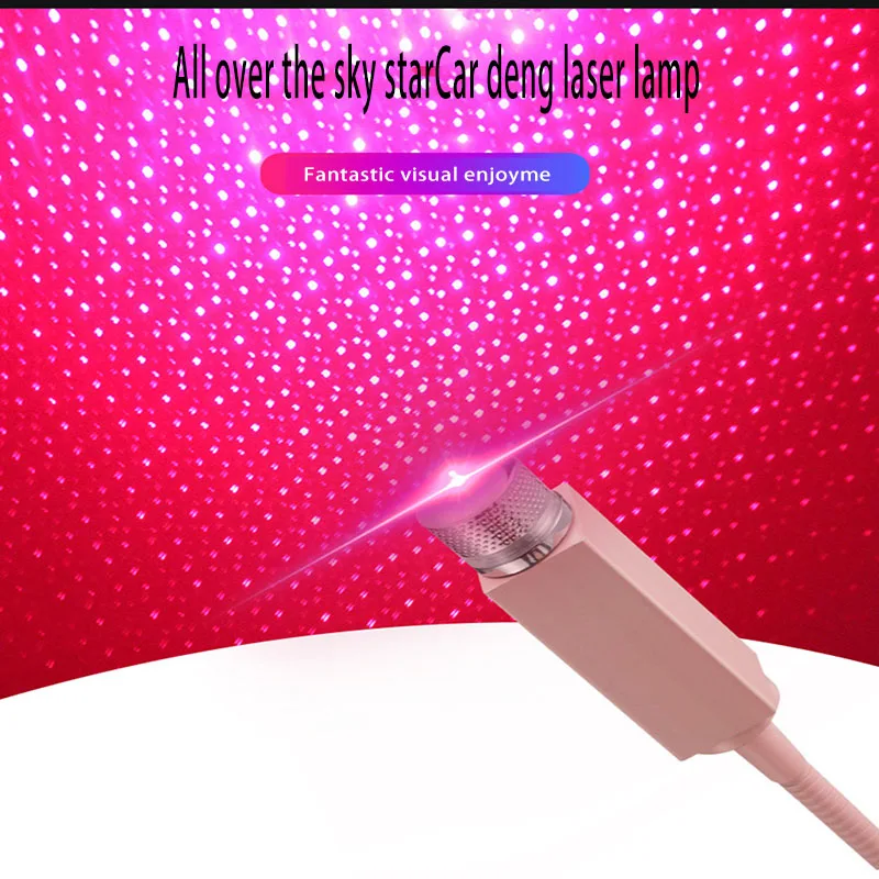Фото Мини usb лампа светодиодный автомобиль крыша звезда ночные огни проектор свет