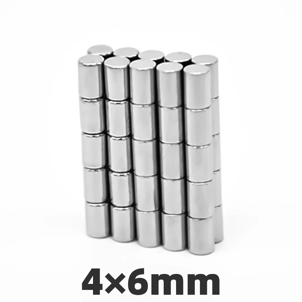 AIDIY 50 pieces 4x6 round N35 magnet neodymium disk magnets super powerful strong rare earth NdFeB 4 * 6mm | Обустройство дома