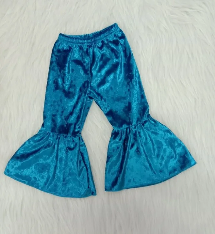 2020 высококачественные бархатные штаны с колокольчиками для девочек модная