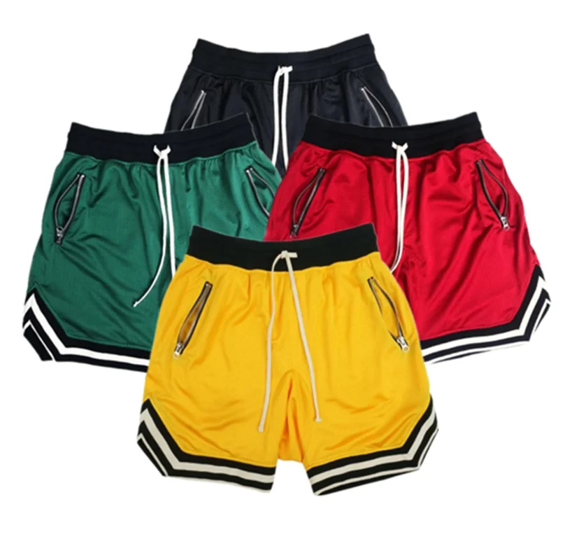 Баскетбольные спортивные пять шорт черные красные белые дышащие быстросохнущие
