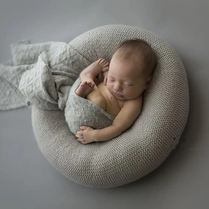 Newborn Photography Props Accessories Baby Posing Sofa Gray Wrap Sofa Bed Studio Newborn Photo Shooting Wraps Baby Photo Props