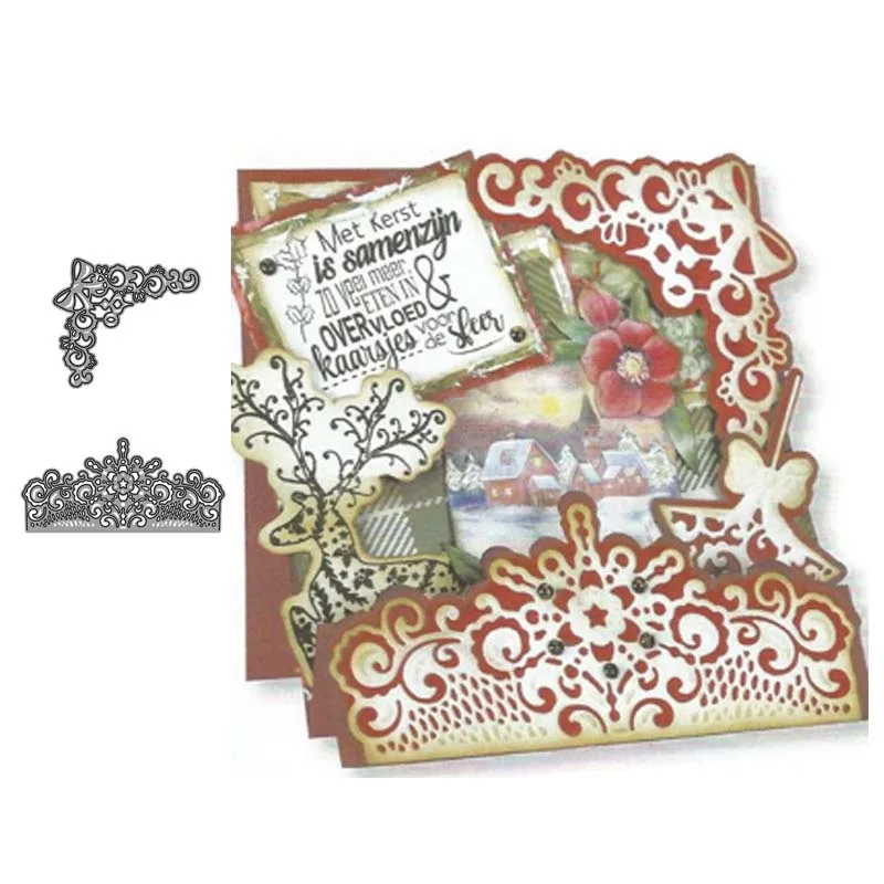 

JC Metal Cutting Dies Lace Bar Decoration for Scrapbooking Craft Stencil DIY Punch Blade Card Make Mould Sheet Decor Template