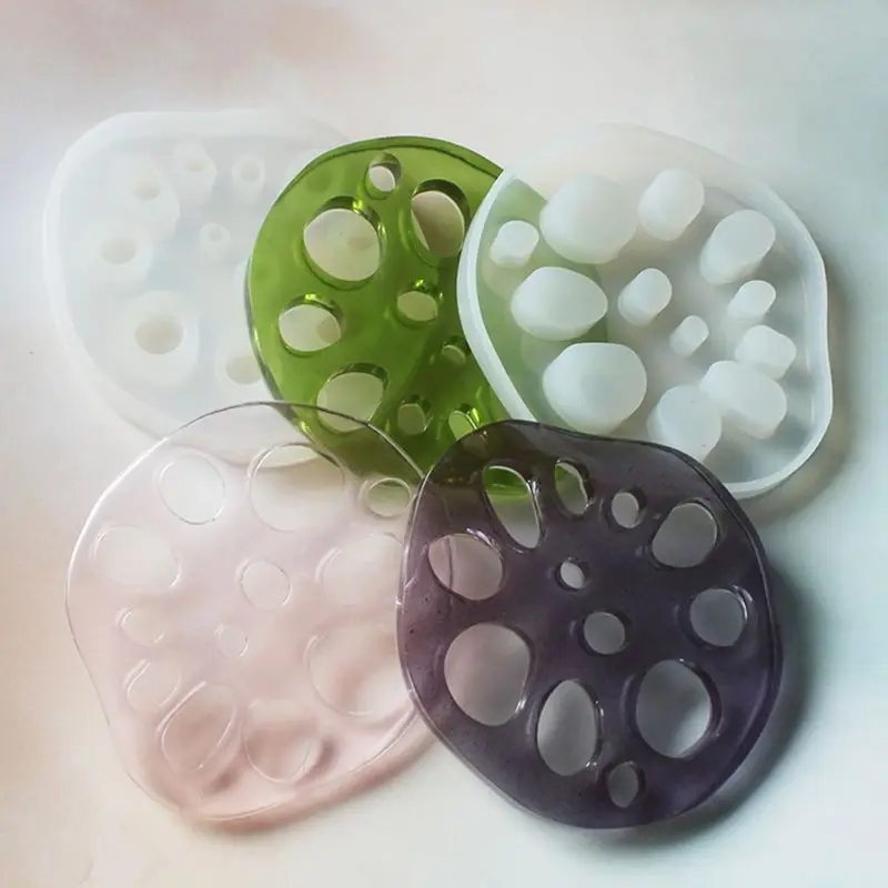 

2020 DIY Lotus Root Slices Irregular Coasters Mold Epoxy Resin Art Tea Mat Molds Craf 83XF