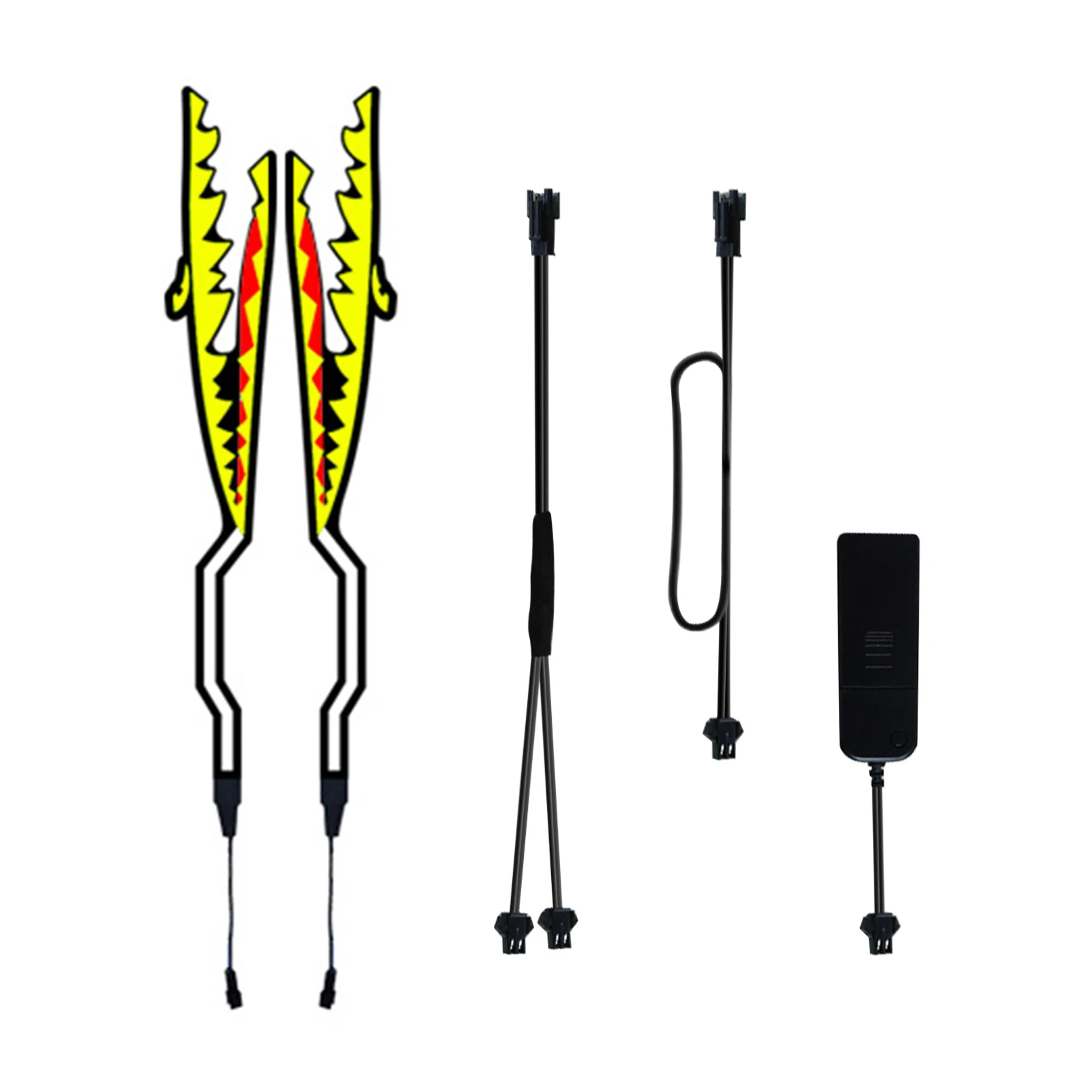 

Battery Powered Signal Light Strip Sticker Kit Motorcycle Helmet Night Riding PVC Flexible Warning Bar Accessories Led Universal