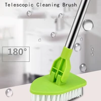scrubber bathtub cleaner kitchen brush sponge cleaning brush set bathroom bathtub home clean tool long handle telescopic