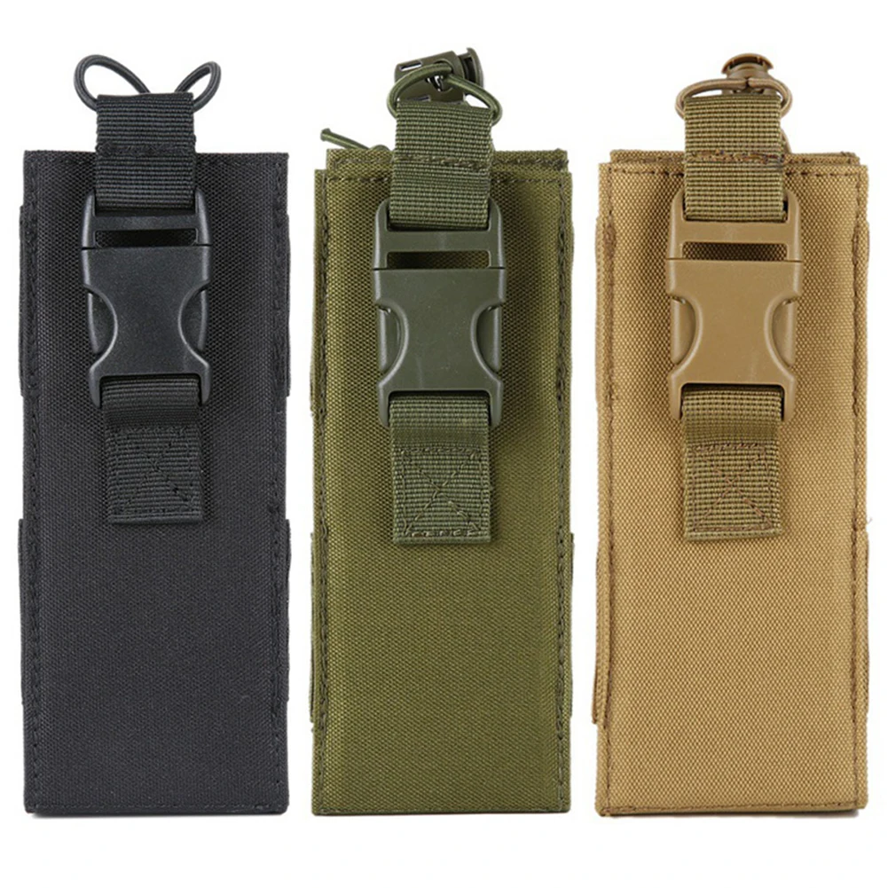 

Universal Molle Walkie-Talkie Bag Canteen Cover Outdoor Sports Water Bottle Bags Multifunctional Waist Bag Hanging Pouch