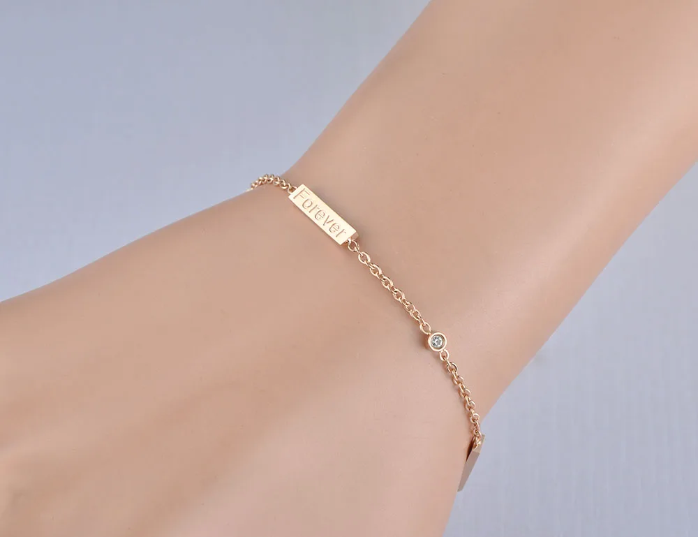 Классические браслеты BOBOTUU Forever &amp CZ из цепочек и звеньев ювелирные изделия