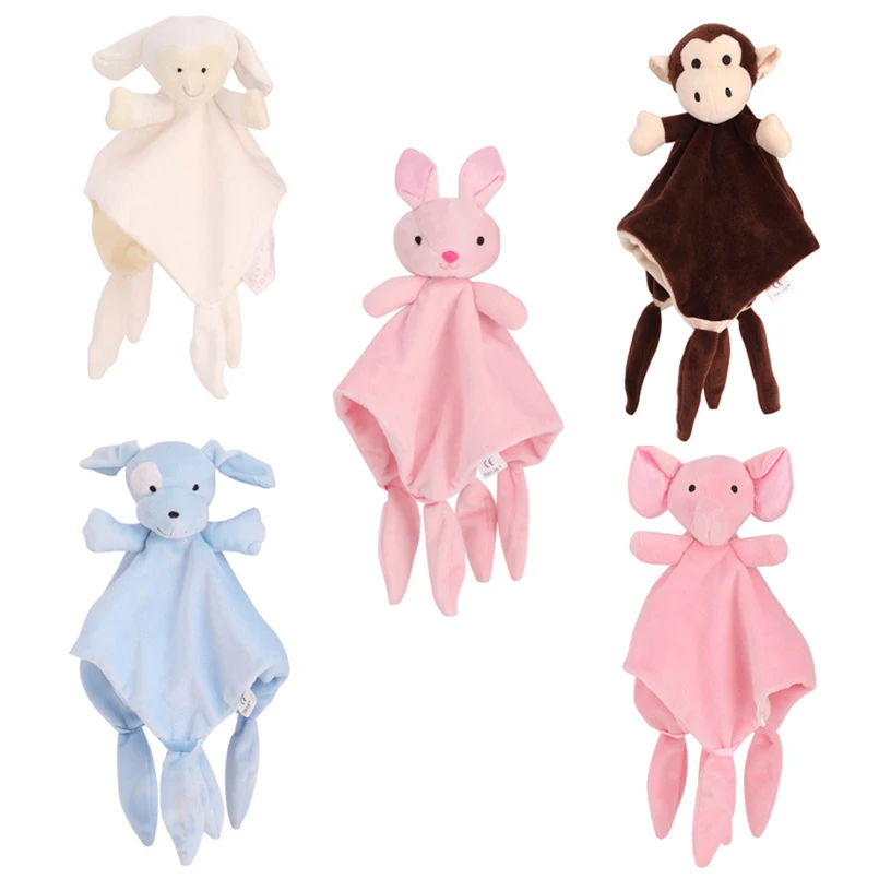 

New Soft Appease Towel Baby Toys Soothe Reassure Sleeping Animal Blankie Towel Educational Rattles Clam Toy Bebes Toys Doll