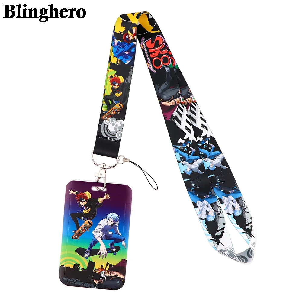 

CB840 Anime Skateboard Neck Strap Lanyard Keychain Cellphone Strap ID Badge Holder Rope Key Chain Cosplay Accessory Gift