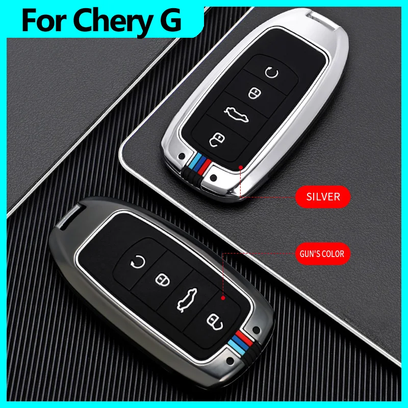 

Чехол для ключей автомобиля Chery Tiggo 8 PLUS 7 Pro 8 Pro Arrizo 5 PLUS 2021, защитный чехол для ключей из цинкового сплава, аксессуары для ключей