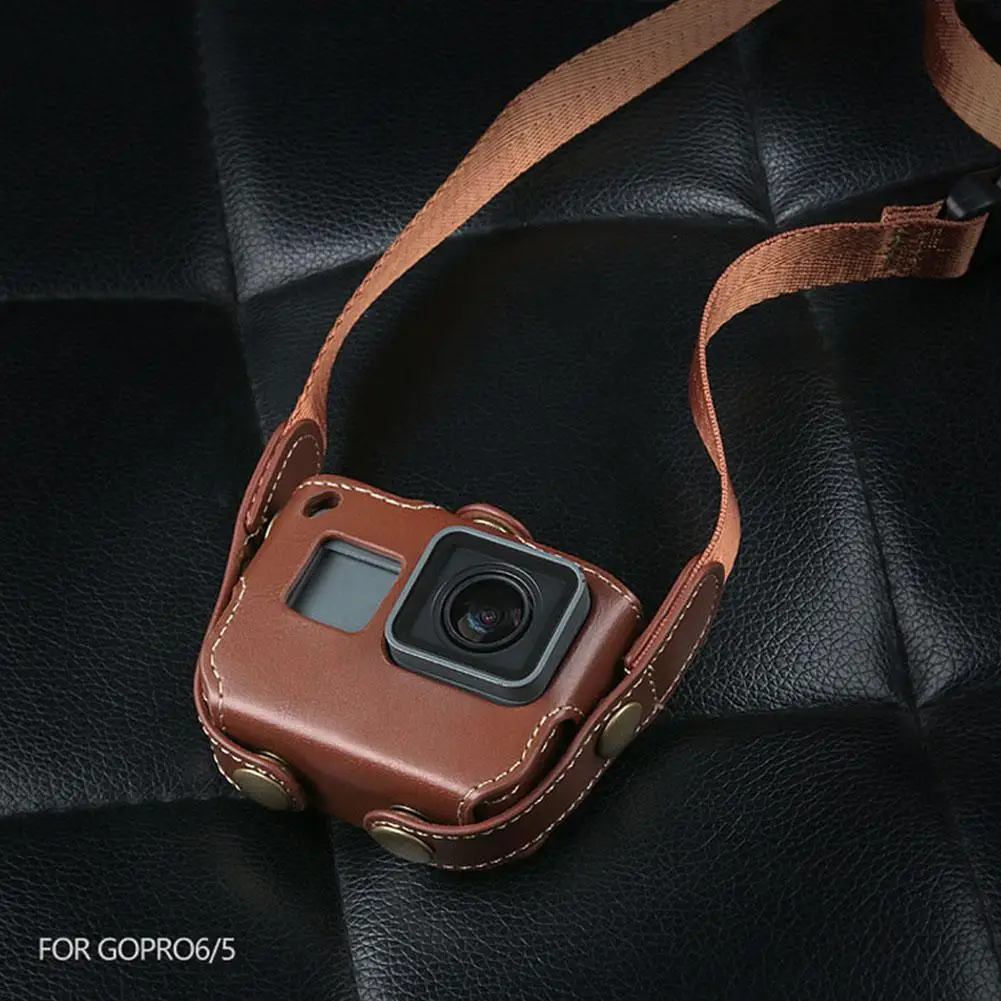 Yiwa защитный чехол для Gopro Hero 7 6 5 Black Edition PU кожаный r35 | Электроника