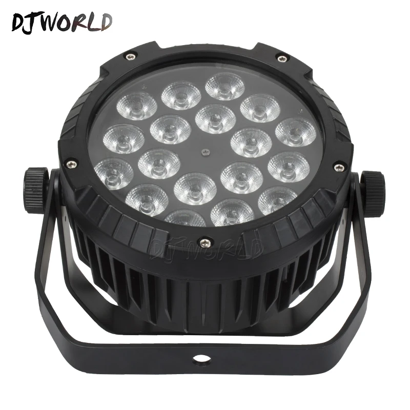 DJworld водонепроницаемый светодиодный плоский Par 18x12 Вт RGBW 4в1 DMX512 IP65 сценическое