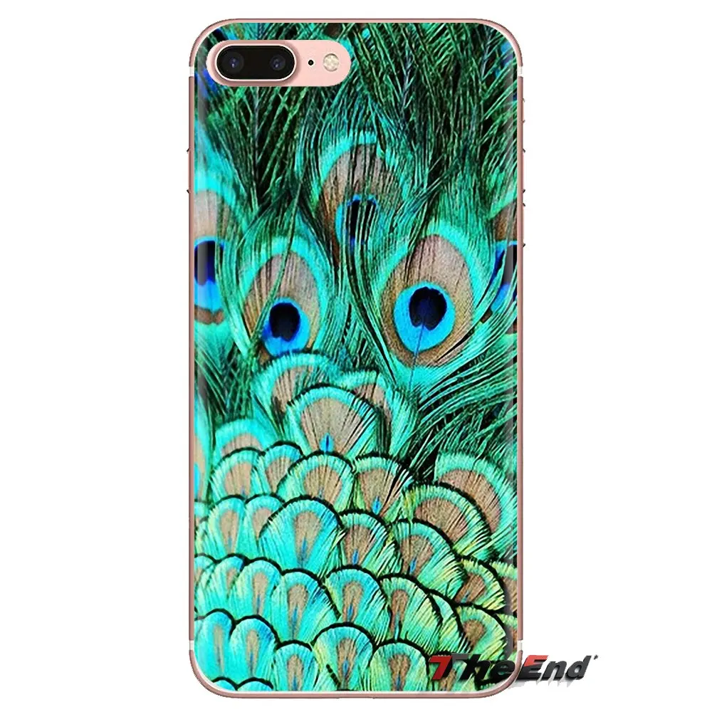 Бирюзовый камень Флора перо для iPod Touch Apple iPhone 4 4s 5 5S SE 5C 6 6S 7 8 X XR XS Plus MAX мягкие