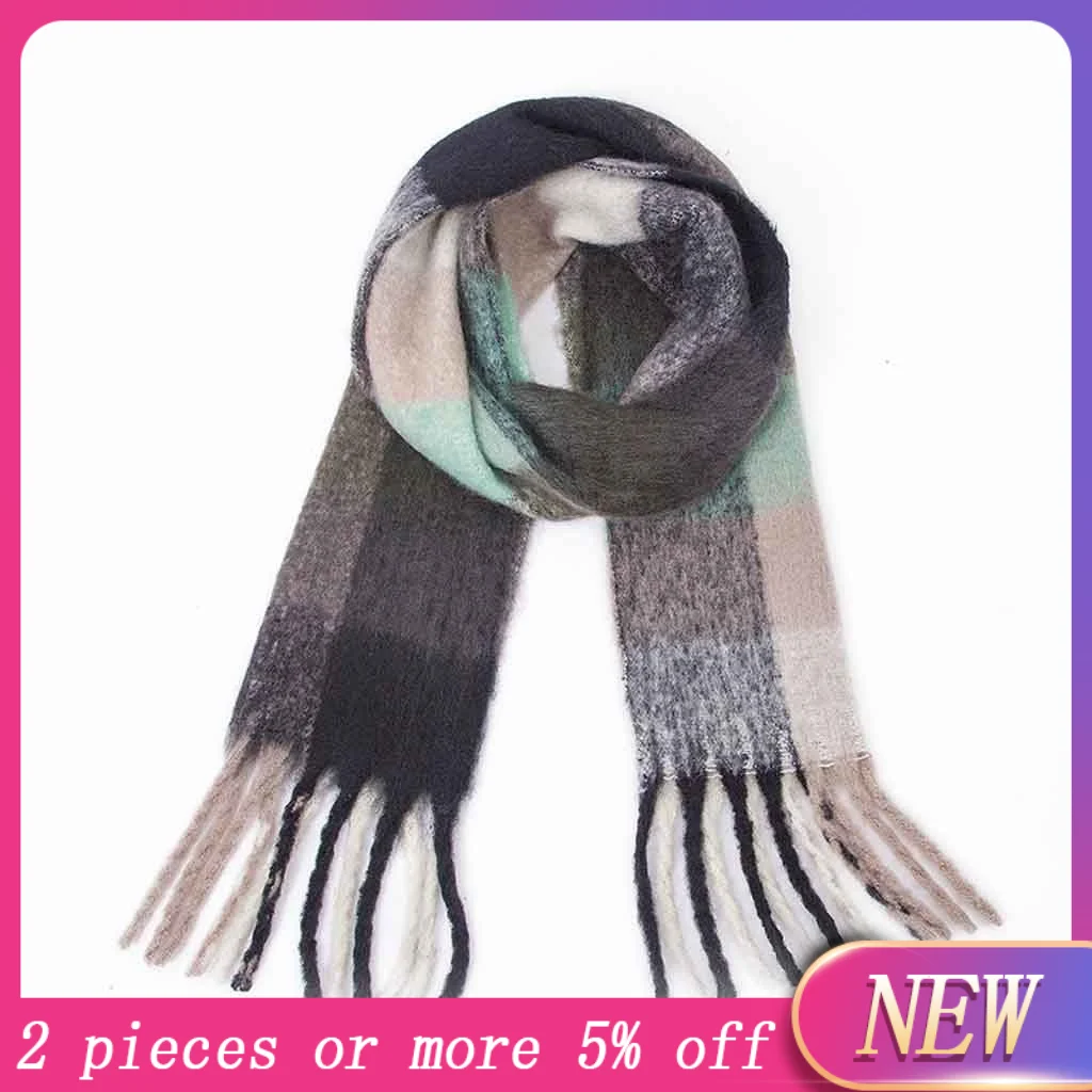 2020 весна зима новый унисекс зимний модный толстый Шарф Повседневная шаль Теплый