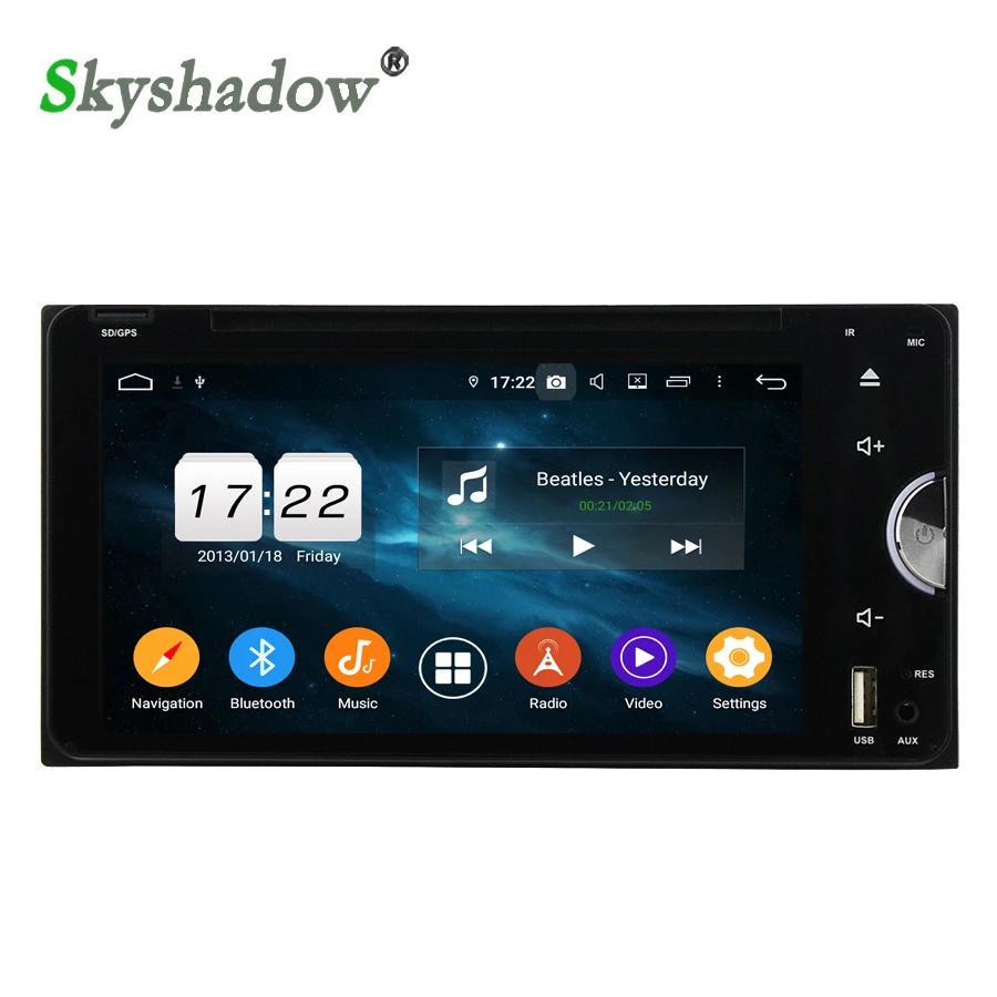 DSP Android 9. 0 4g + 32G 8-ядерный Автомобильный DVD радио плеер Wifi GPS карта Bluetooth 11 для Toyota