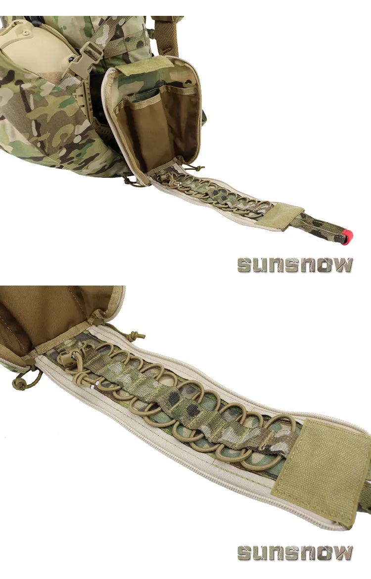 Outdoor Sports Tactical 001 Long Medical Bag MOLLE System Accessory Bag