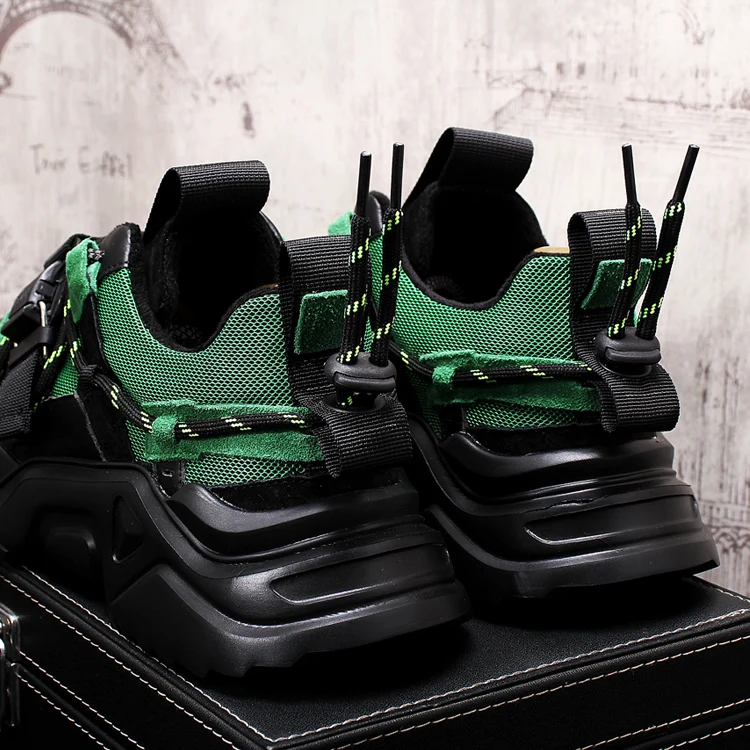 Мужская повседневная обувь на платформе модная теплая плюшевая высокого