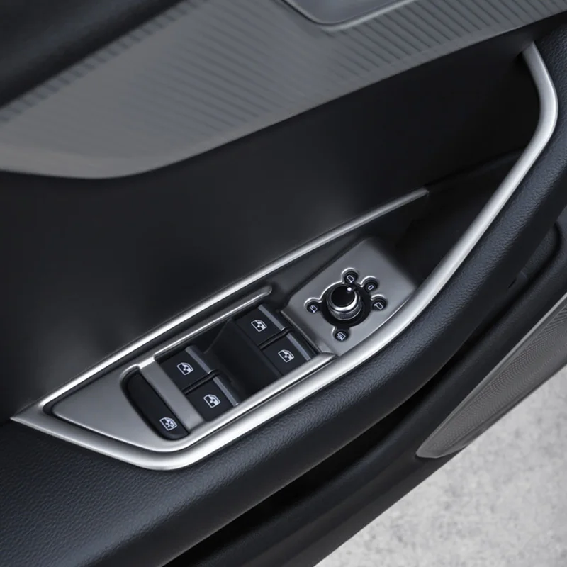 

Lsrtw2017 Stainless Steel Car Central Control Speaker Panel Vent Trims Storage Handle for Audi A4 2017 2018 2019 2020