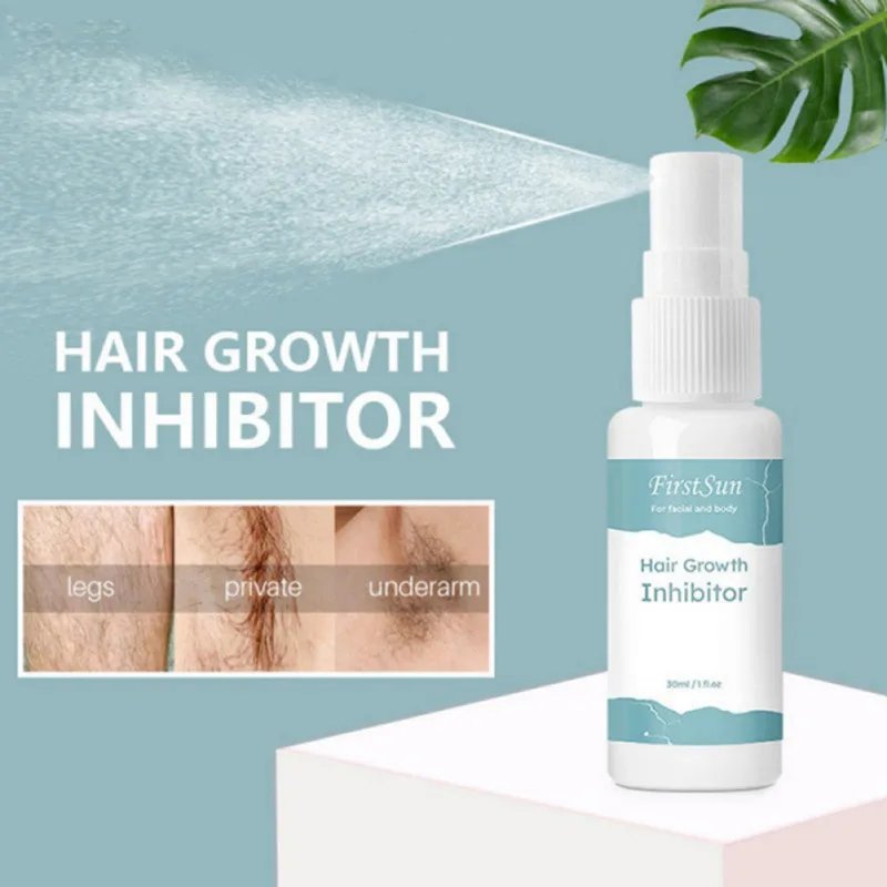 

30ml Hair Growth Inhibitor Removal Spray Intimate Legs Body Armpit Painless Facial Stop Hair Portable