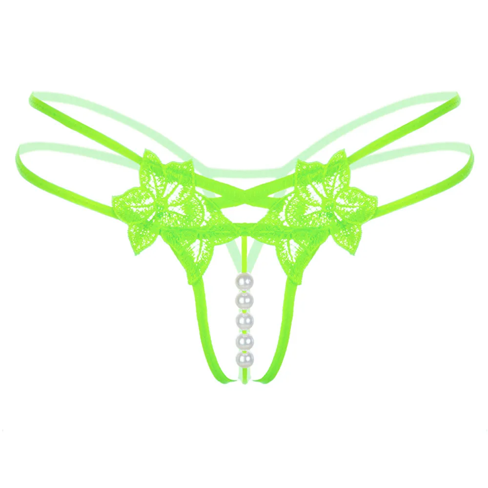 Сексуальные трусики с подвеской для женщин перламутровые стринги G String V-String