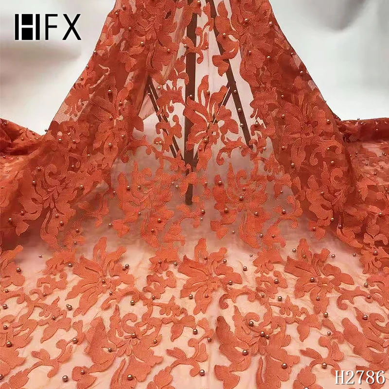 Новый дизайн желтая африканская Сетка кружевная ткань высокого качества Тюль с