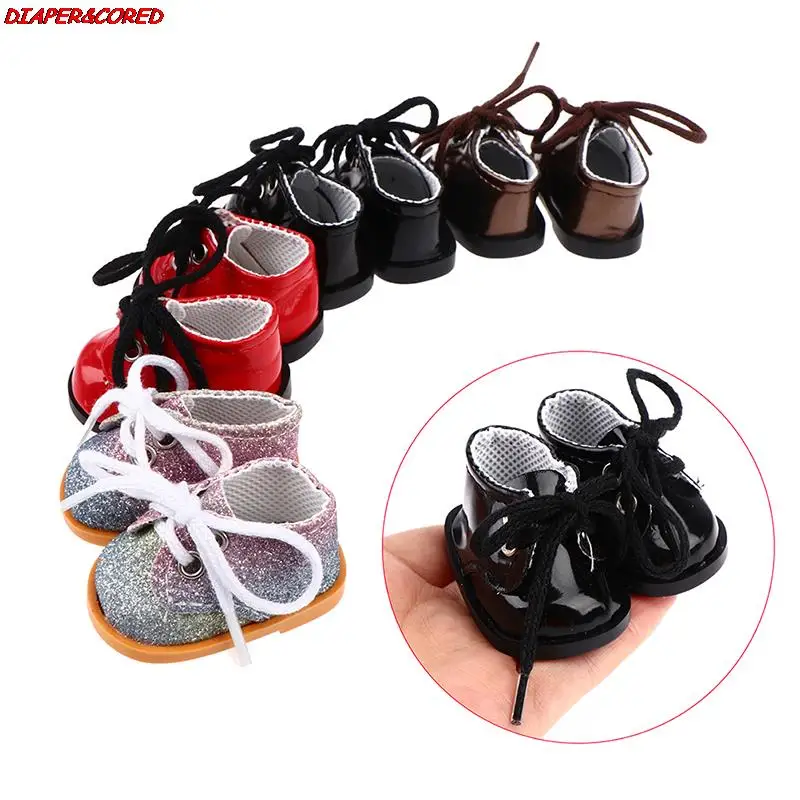 

PU Leather Mini Shoes Fit 14.5 Inch Doll Sports Shoes For 20cm Plush Doll Toys Gift Doll Shoes Accessorie