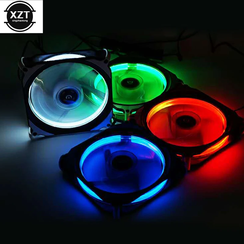 Вентилятор охлаждения 120 мм для ПК чехол компьютера Ультра тихий светодиодный