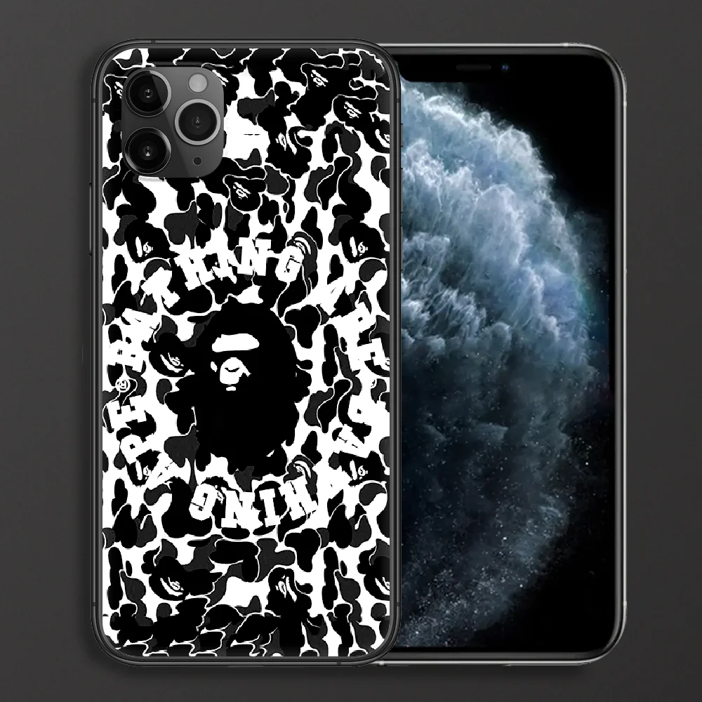 

Camouflage Pattern Camo Bape Phone Case For IPhone 4 4s 5 5S SE 5C 6 6S 7 8 Plus X XS XR 11 12 Mini Pro Max 2020 Black Coque