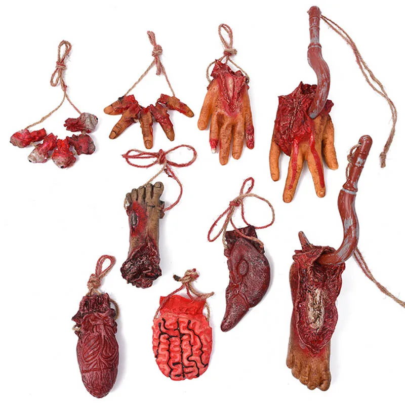 Модные вечерние реквизит для Хэллоуина с привидениями страшные поддельные руки